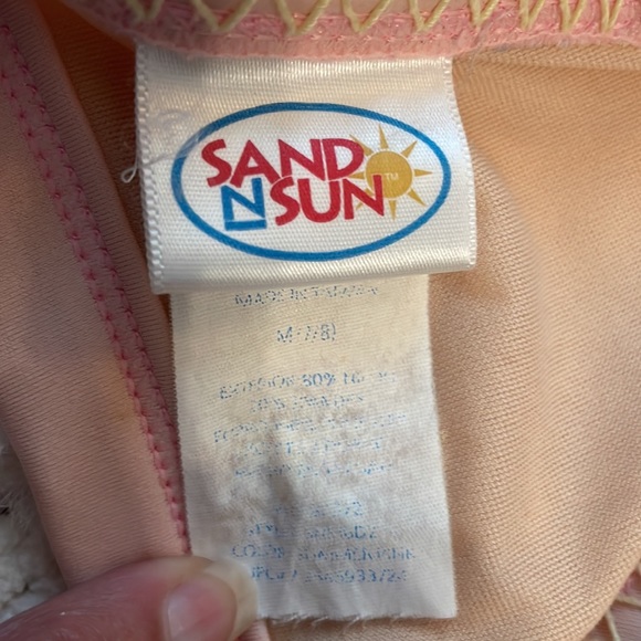 Aqua2dude antifog swim goggles pink embroidered floral swimsuit girls size 7 8 M - Picture 6 of 12